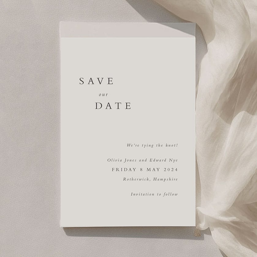 save the date (size 3.25x4 in) for 10 photos